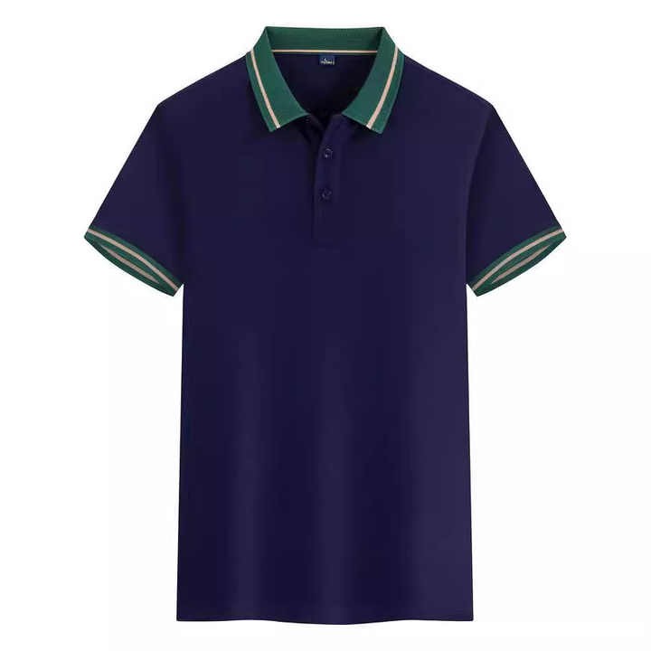 High Quality Men's Polos Designer Print Jersey T-Shirts with Solid Pattern Summer Short Sleeve & Lapel Luxury Loose Fit